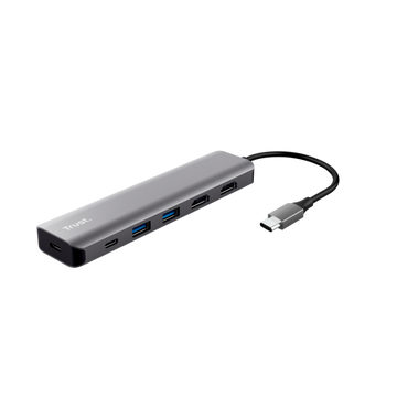 Adaptor Trust Dalyx 6-1 USB-C, gri