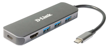 D-Link DUB-2333 5-in-1 USB-C Hub with HDMI and power delivery