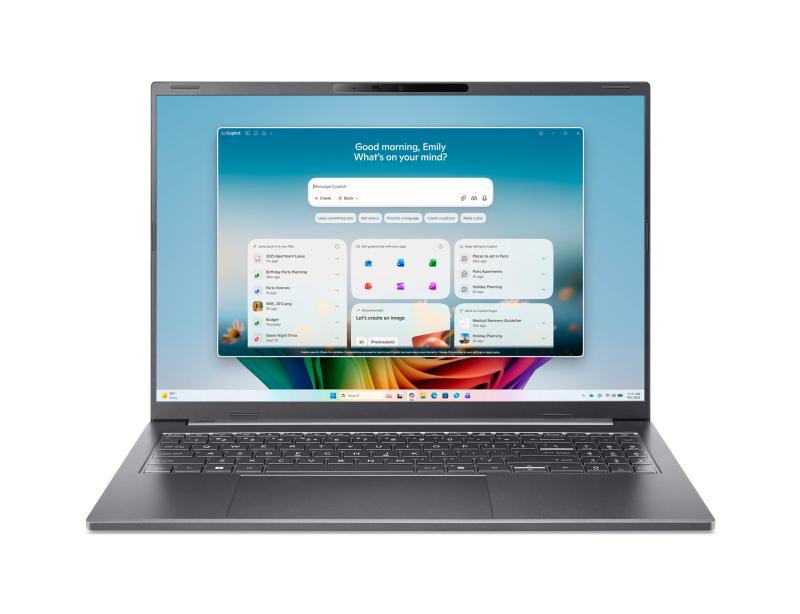 Laptop Acer Aspire 16 AI A16-I71M-50L3, 16 inches (40.64 cm)