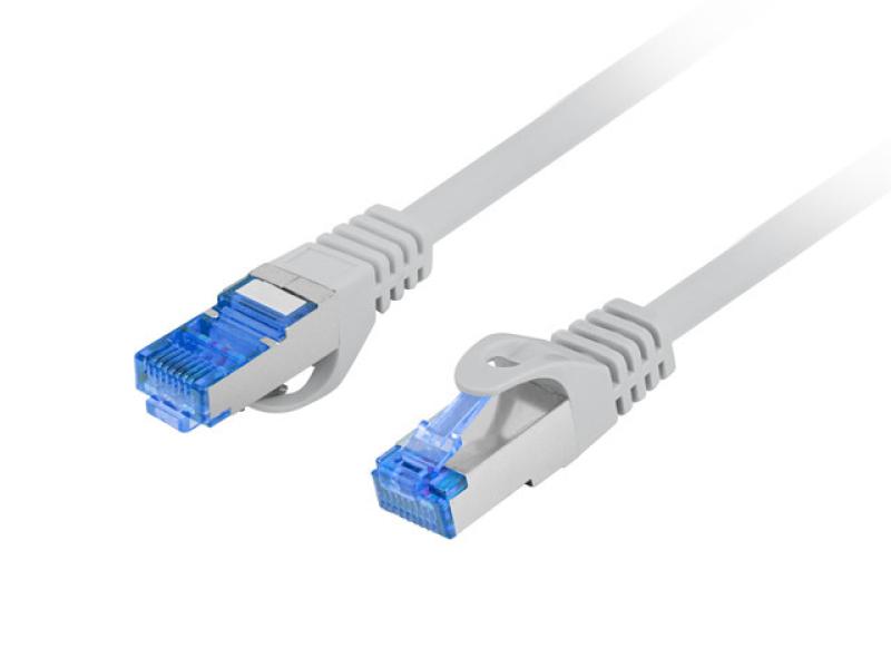 Patch cord Lanberg Cat.6A S/FTP LSZH CCA 3 m gri, Fluke Passed