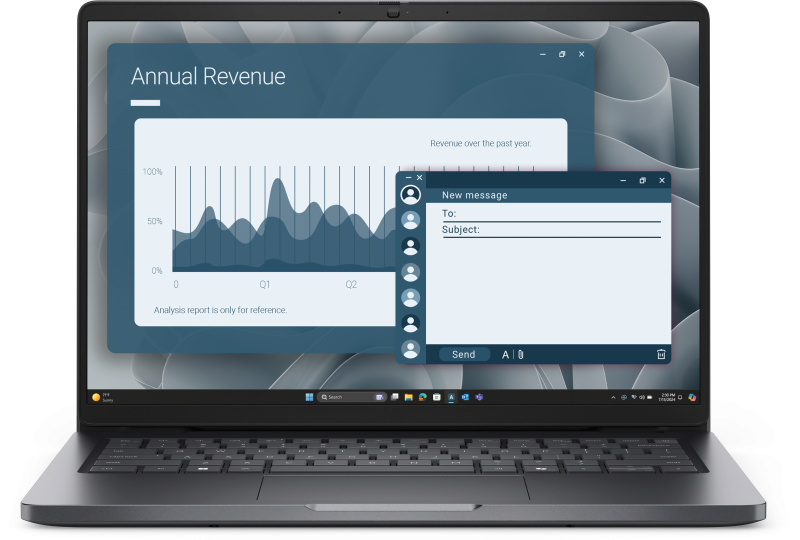 Laptop Dell Pro 14 (PC14255), 14", Non-Touch, FHD+, 300 nits, 45% NTSC