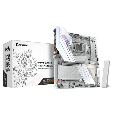 Placă de baza Gigabyte X870 aorus achyon ice AM5, 2X DDR5, 1X USB4