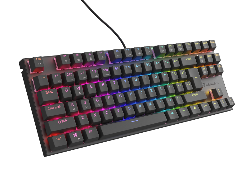 Tastatură gaming mecanica cu fir Genesis Thor 303 TKL, iluminare RGB (NKG-1881)