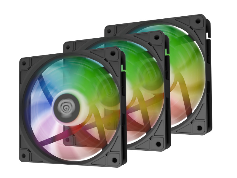 Ventilatoare GENESIS OXAL 120 ARGB NEGRU 3x120mm, 1150-1450 RPM