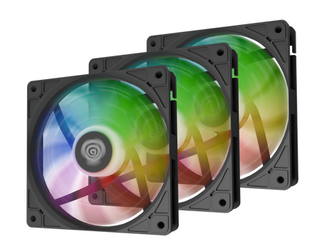 Ventilatoare GENESIS OXAL 120 ARGB NEGRU 3x120mm, 1150-1450 RPM
