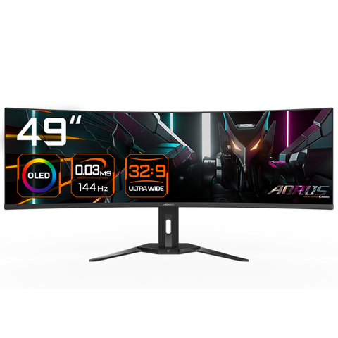 Gigabyte monitor gaming 49", display 1,196.7 x 339.2 mm, Backlight Edge