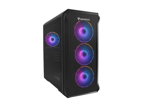 Carcasă GENESIS IRID 503 V2 Mini Tower ARGB NEGRU, Tempered Glass