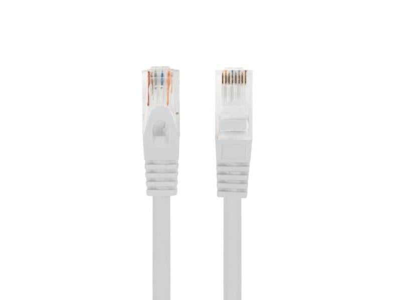 Patch cord Lanberg Cat.6 UTP LSZH Cu 1 m gri, Fluke Passed