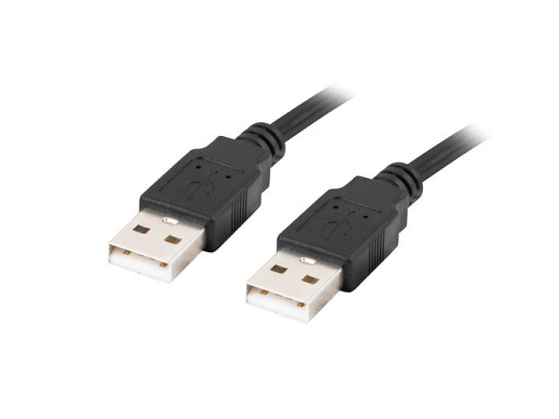 USB-A m/m 2.0 cable 0.5m black Lanberg