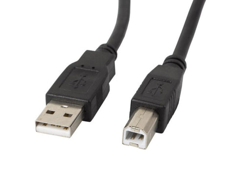 Cablu Lanberg USB-A(M) USB-B(M) 2.0 1 m negru cu ferită