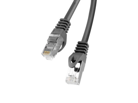 Patchcord CAT.6 FTP 1m black fluke passed Lanberg