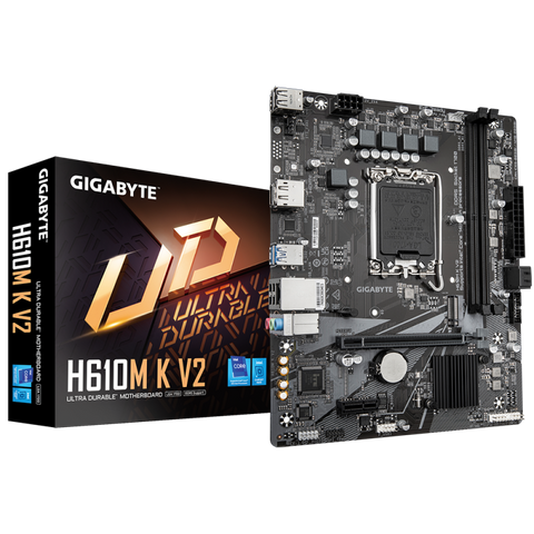 Placă de Baza GIGABYTE H610M K V2 LGA1700, 2x DDR5, 1x HDMI 1x DP