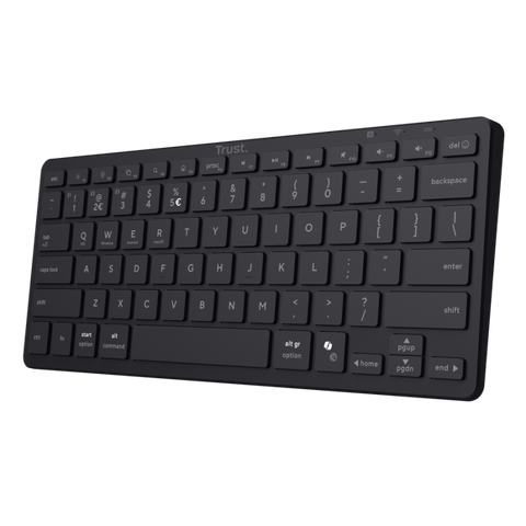 Tastatură Trust Nado 2 Wireless, 13 taste media, material ABS, negru
