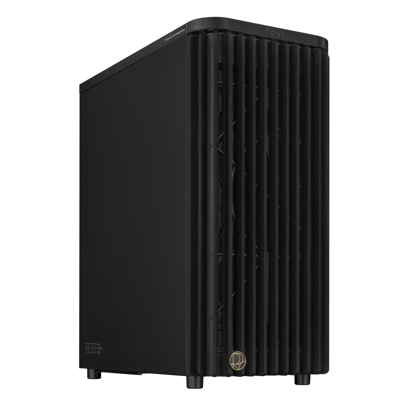 Carcasă ASUS proart PA401 wood edition metal panel mid tower argb negru