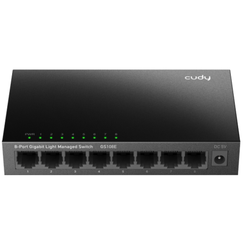 CUDY 8-Port Gigabit Light Managed Switch, 8 10/100/1000M RJ45 Ports