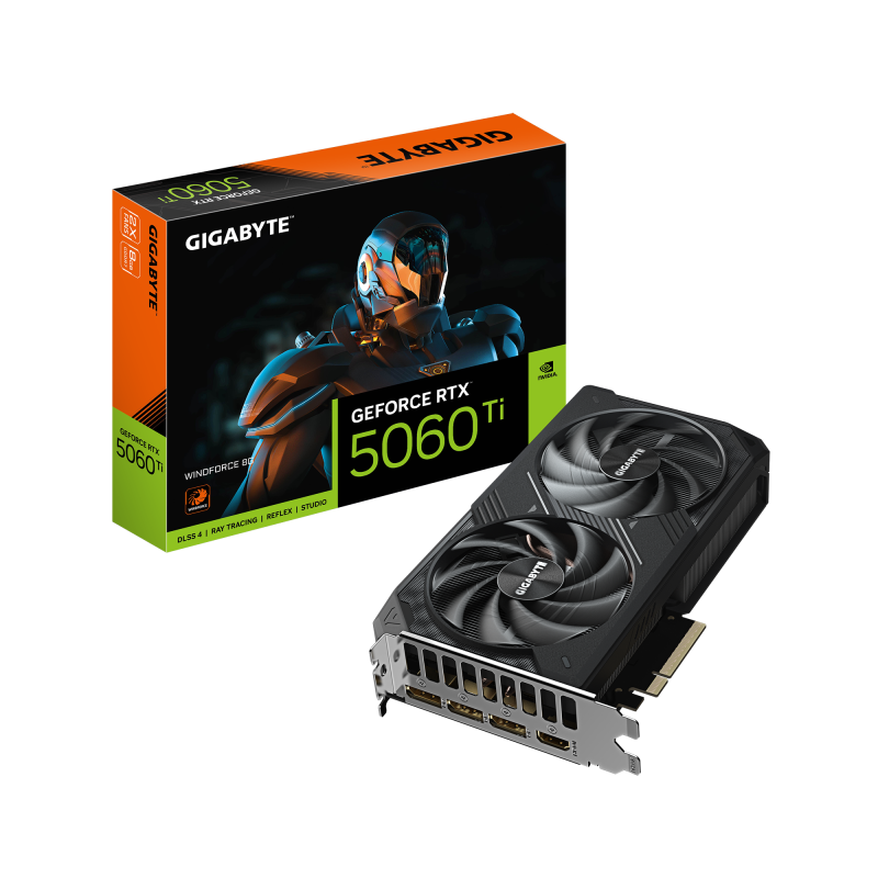 Placă video Gigabyte geforce rtx 5060 ti windforce 8GB GDDR7 128 bit