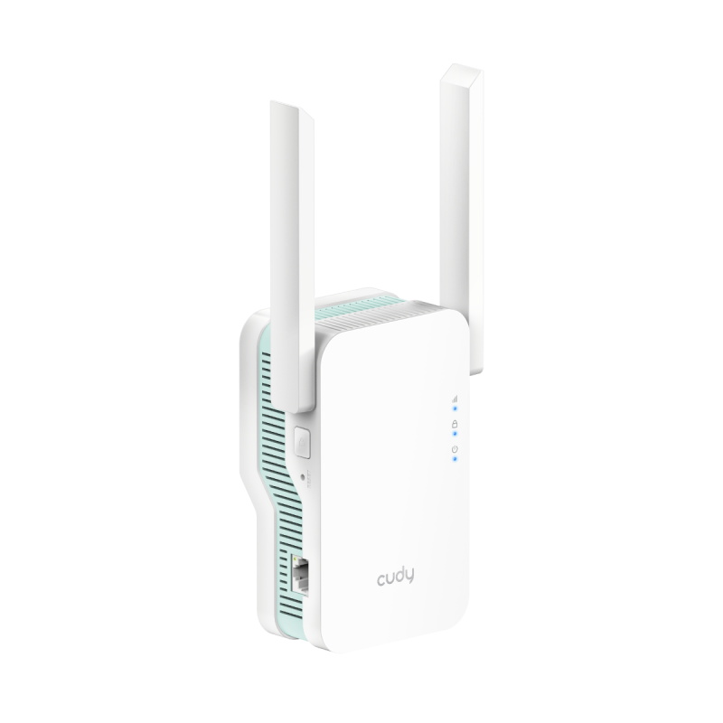 AX1500 Mesh Wi-Fi 6 Range Extender, 1 x RJ-45 Cudy