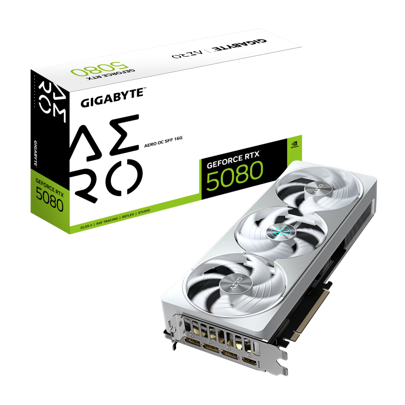 Placă video Gigabyte geforce rtx 5080 aero oc sff 16GB GDDR7 256 bit