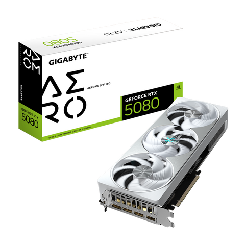 Placă video Gigabyte geforce rtx 5080 aero oc sff 16GB GDDR7 256 bit