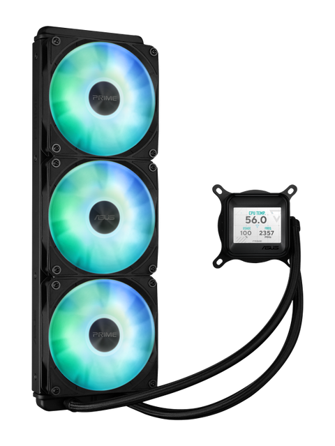 Cooler Procesor ASUS PRIME LC 360 LCD ARGB NEGRU, marime radiator 360mm