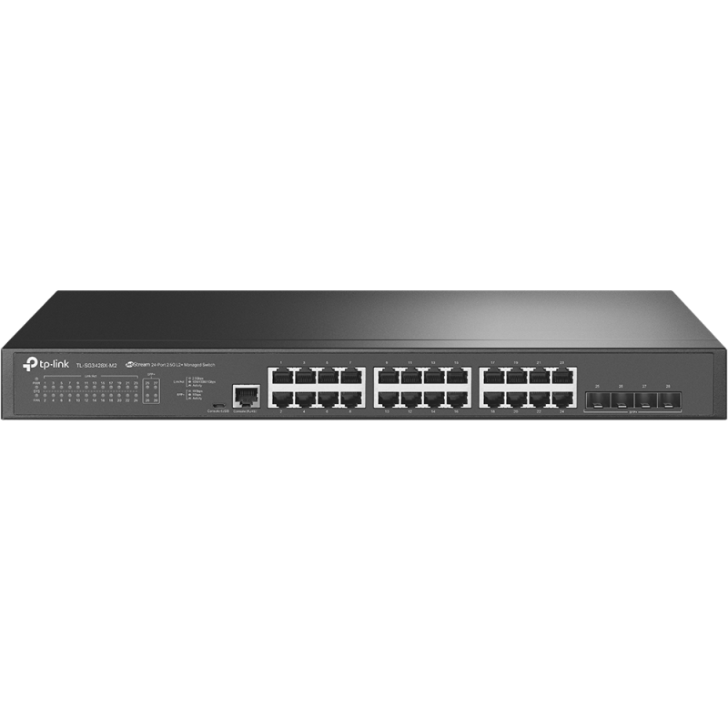 Switch TP-Link 24P-GB 4 10GE SFP L2 managed switch