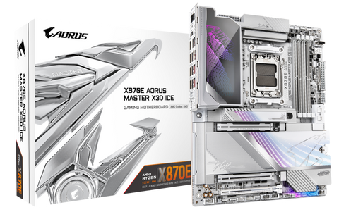 Gigabyte X870E aorus master X3D ice