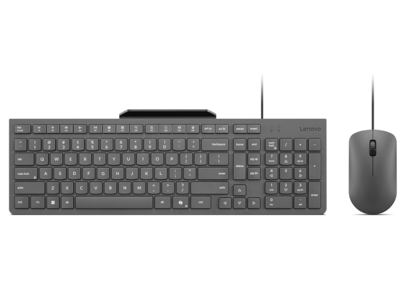 Lenovo 310 USB-A Wired Combo - US Euro: Mouse Sensor: Red Optical