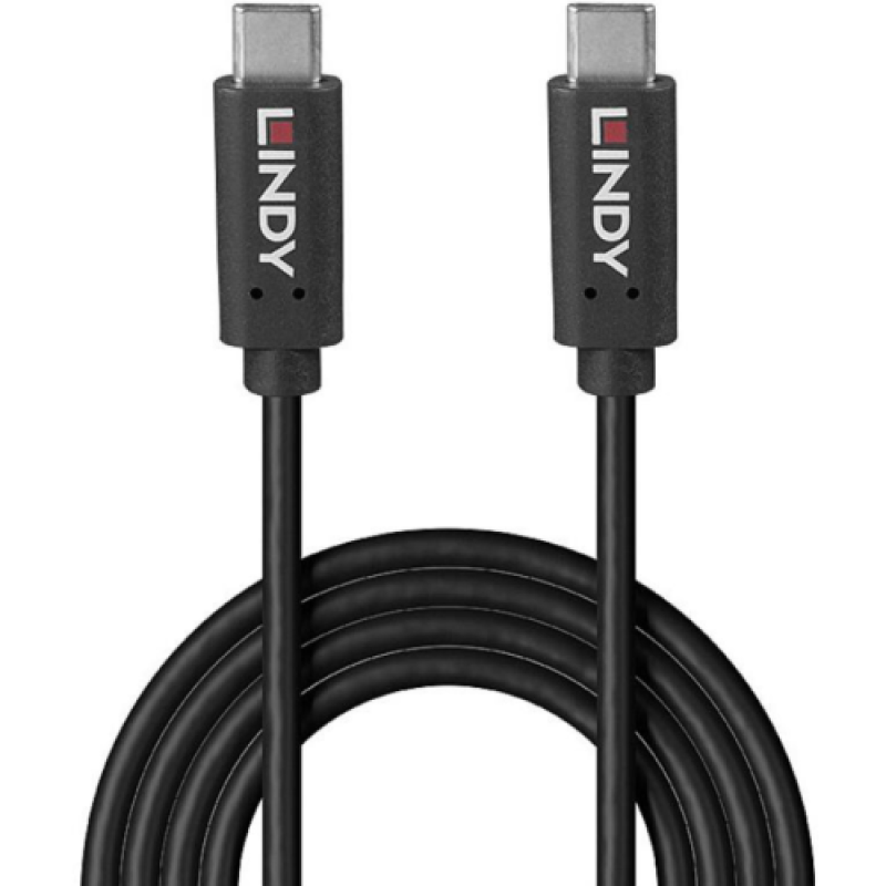 Cablu Lindy 8m USB C to C, latime de banda suportata 10Gbps