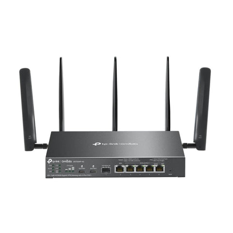 Omada 4G+ Cat6 AX3000 Gigabit VPN Gateway with 4-Port PoE+ PORT: 1× Gigabit SFP WAN/LAN Port, 1× TP-Link