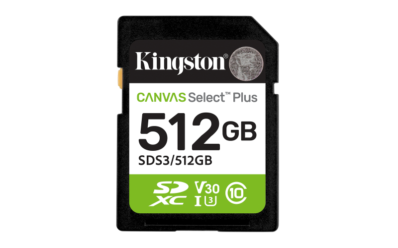 Card de Memorie SDXC Kingston512GBCanvas Select Plus