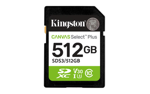 Card de Memorie SDXC Kingston512GBCanvas Select Plus
