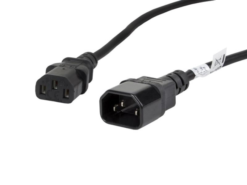 Cablu Lanberg IEC 320 C13 C14 1,8 m VDE negru