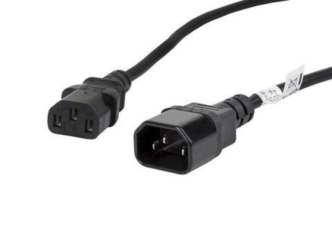 Cablu Lanberg IEC 320 C13 C14 1,8 m VDE negru