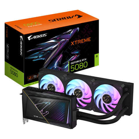 Placă video Gigabyte aorus geforce rtx 5080 xtreme waterforce 16GB GDDR7 256 bit, 3X DP 1X HDMI