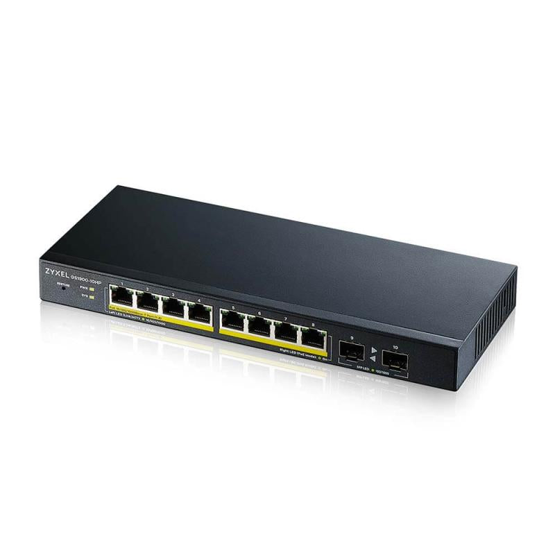Zyxel 8-port GbE Smart Managed PoE Switch with GbE Uplink