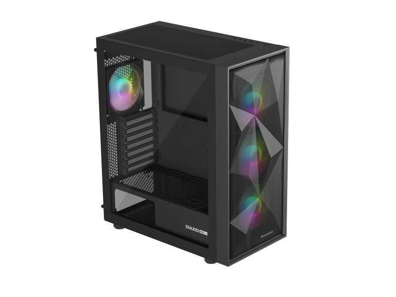 Carcasă GENESIS DIAXID 605 Mid Tower ARGB NEGRU, Tempered Glass