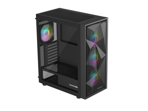 Carcasă GENESIS DIAXID 605 Mid Tower ARGB NEGRU, Tempered Glass