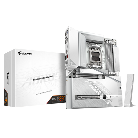 Placă de baza Gigabyte B850 aorus stealth ice AM5, 4X DDR5