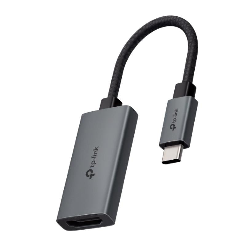 USB Type-C to HDMI Adapter SPEC: 1 × USB-C Connector，1 × HDMI 4K 60Hz Port FEATURE: Plug and Play, TP-Link