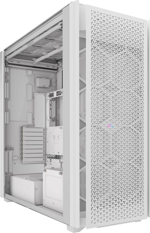 Carcasă CORSAIR 9000D AIRFLOW Super Full Tower RGB ALB, Tempered Glass