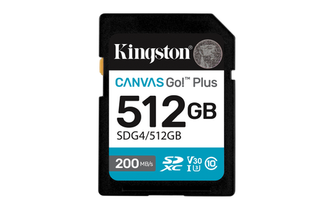 Card de Memorie SD Kingston 512GB Canvas GO plus CL 10
