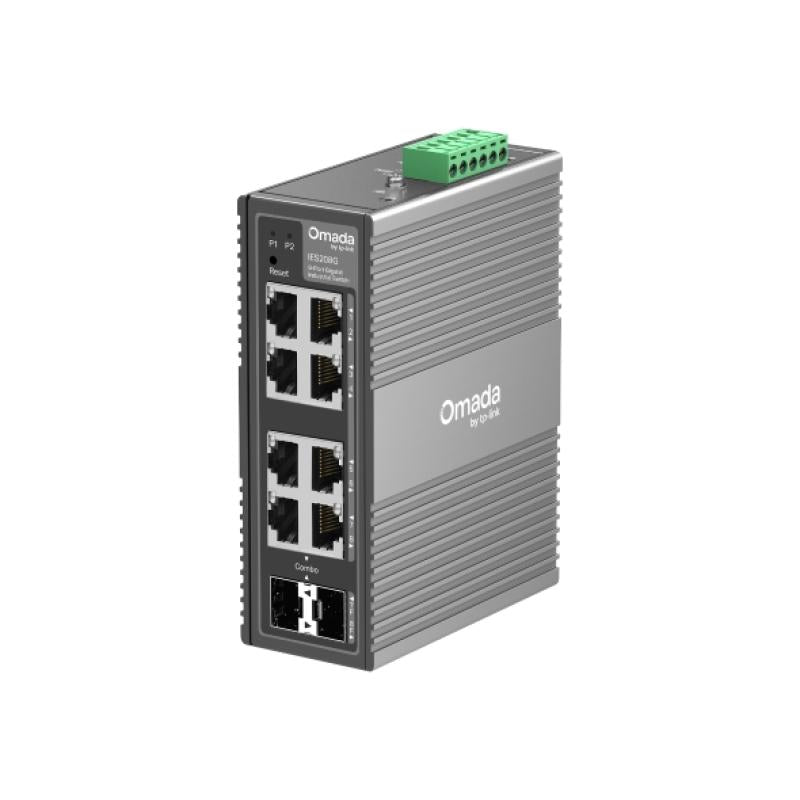 Omada 8-Port Gigabit Industrial Easy Managed Switch 8× Gigabit Ports (6× RJ45) TP-Link