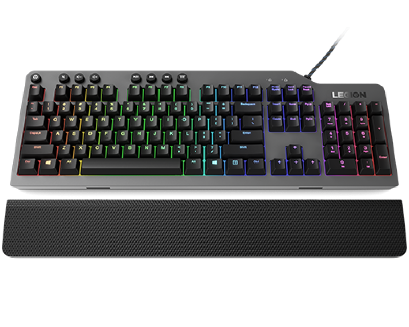 Tastatură gaming mecanica Lenovo Legion K500, iluminare RGB, switch Red