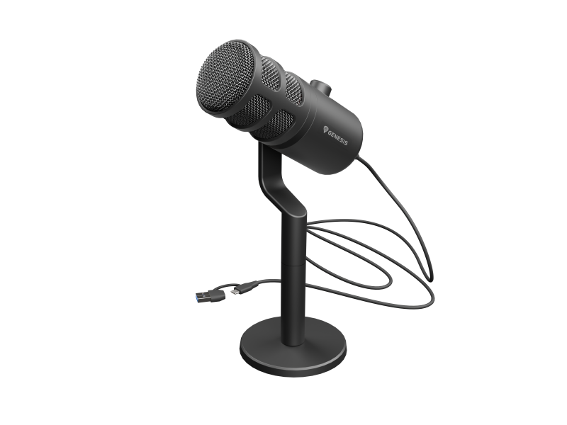 Microfon Genesis Radium 350D, tip Dynamic, model cardioid, suport fix