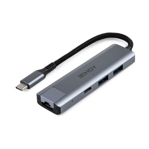 Hub Lindy USB3.2 Gigabit Ethernet