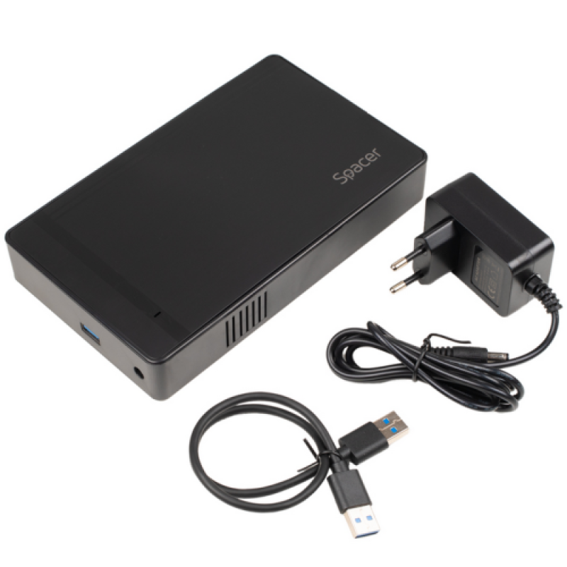 RACK extern SPACER, pt HDD/SSD, 3.5 inch, S-ATA, interfata PC USB 3.0