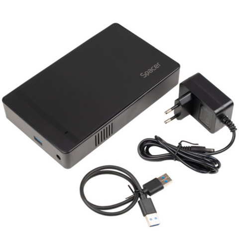 RACK extern SPACER, pt HDD/SSD, 3.5 inch, S-ATA, interfata PC USB 3.0