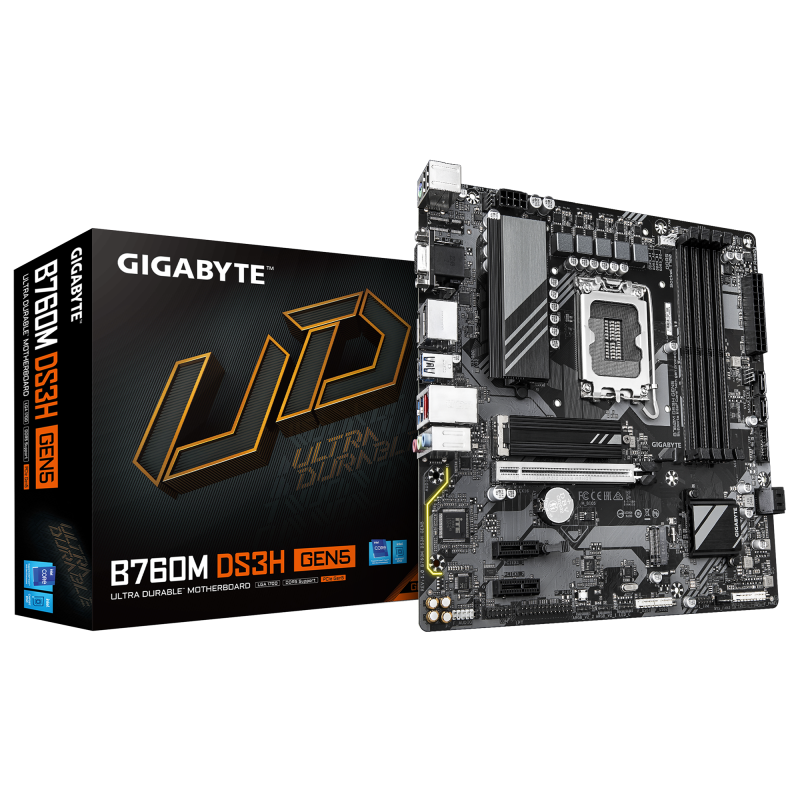 Placă de baza Gigabyte B760M DS3H GEN5 LGA1700, 4X DDR5