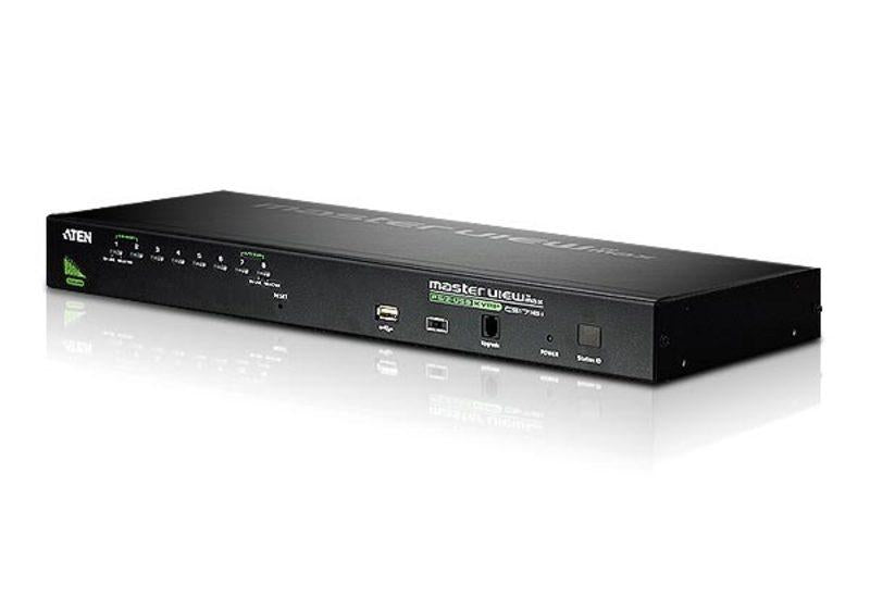 Switch KVM Aten Raft pentru montat echipamente 1U Neg