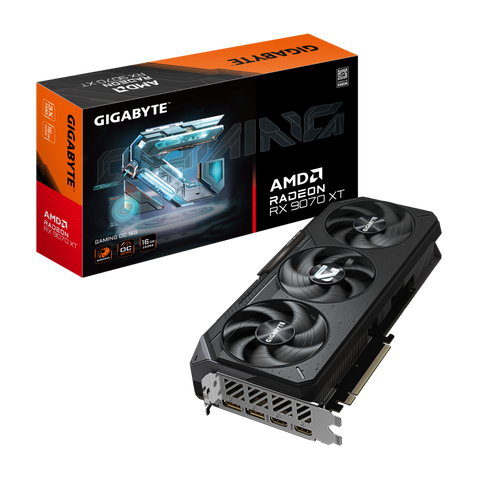 Placă video Gigabyte GV-R9070XTGAMING OC-16GD, GPU AMD rdna 4